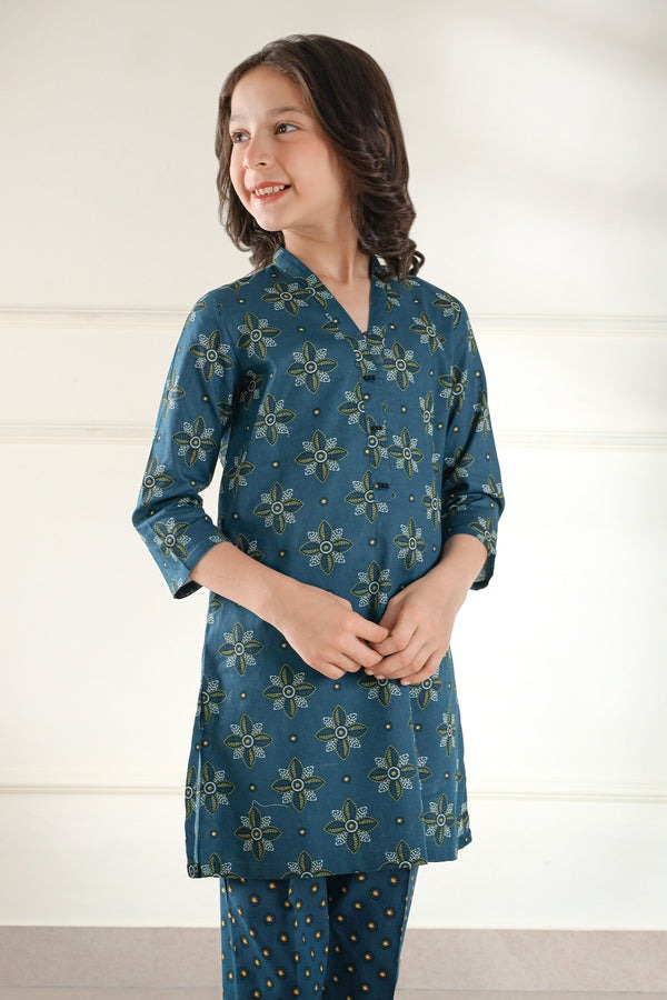 Pinted-Lawn-Stitched-2-Piece-Shirt-Trouser-For-Kids-84509