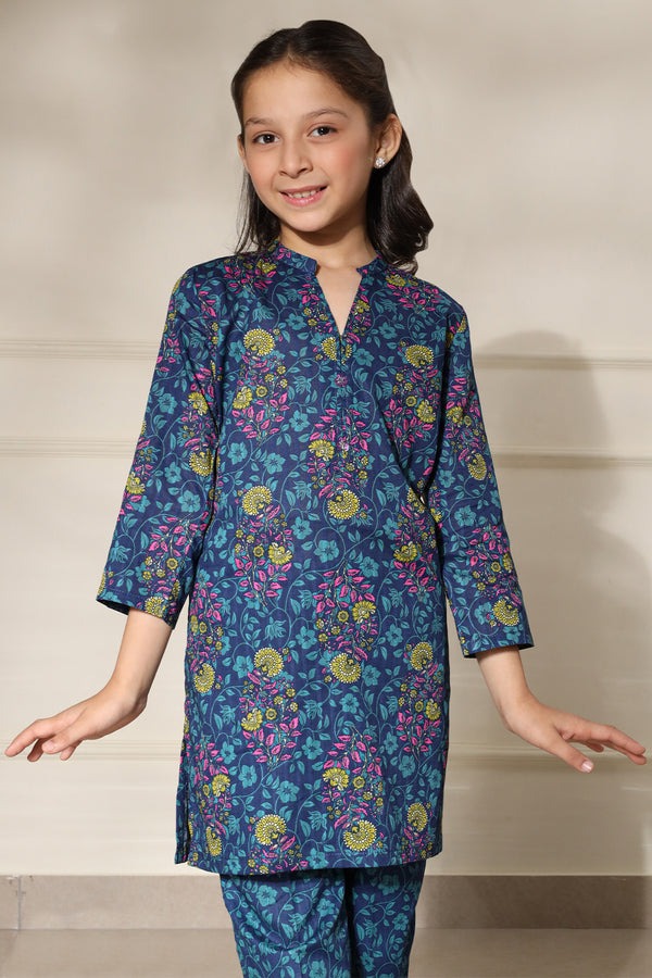 Pinted-Lawn-Stitched-2-Piece-Shirt-Trouser-For-Kids-86035