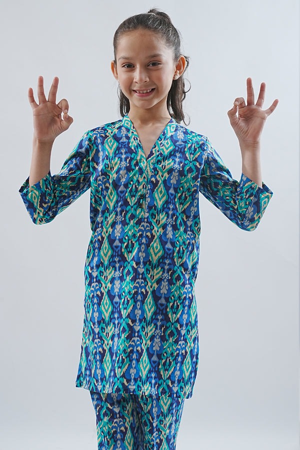 Pinted-Lawn-Stitched-2-Piece-Shirt-Trouser-For-Kids-86070