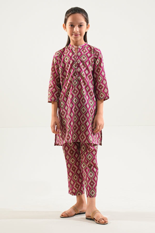 Pinted-Lawn-Stitched-2-Piece-Shirt-Trouser-For-Kids-91024