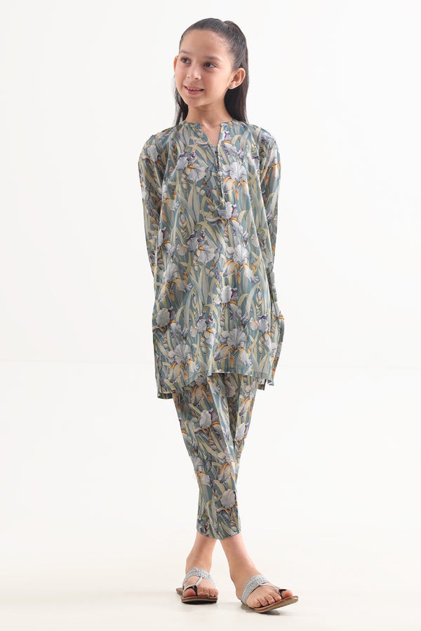 Printed-Arabic-Premium-Lawn-Stitched-2-Piece-Shirt-Trouser-For-Kids-801