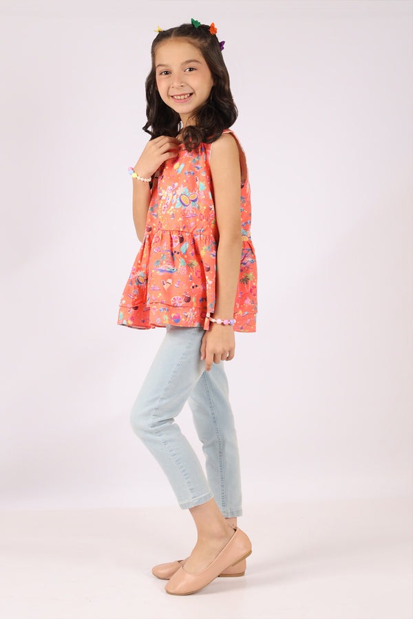 Stitched-Cotton-Dobby-Printed-Ruffle-Peplum-Top-54883
