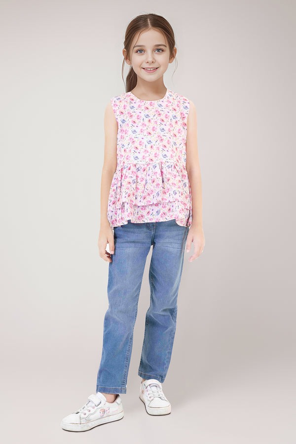 Stitched-Cotton-Dobby-Printed-Ruffle-Peplum-Top-55113