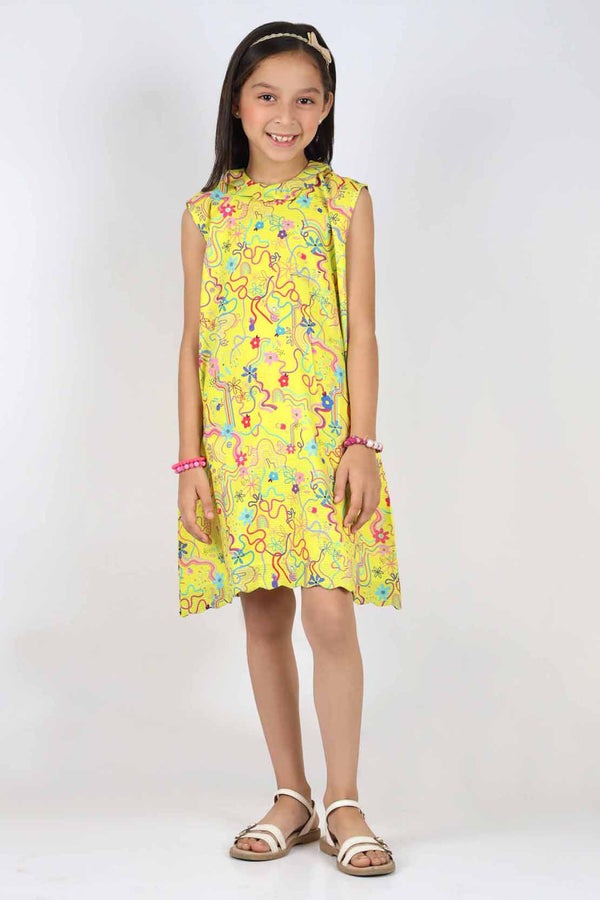 Stitched-Cotton-Dobby-Printed-Scallop-Neckline-Tunic-For-Kids