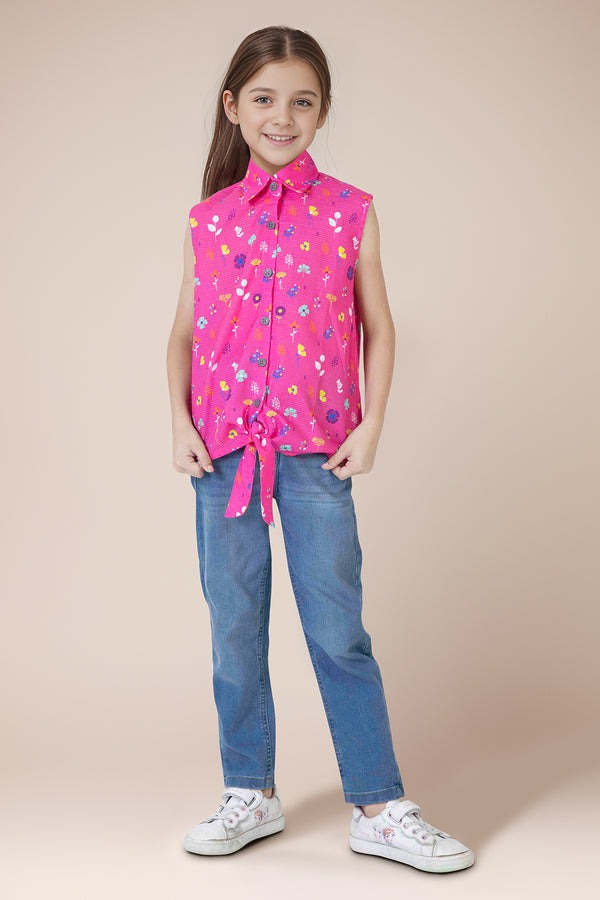Stitched-Cotton-Dobby-Printed-Sleeveless-Collared-Shirt-For-Kids-54032