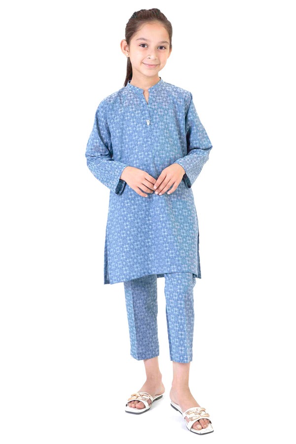 Stitched-Cotton-Jacquard-Shirt-Trouser-For-Kids-54002