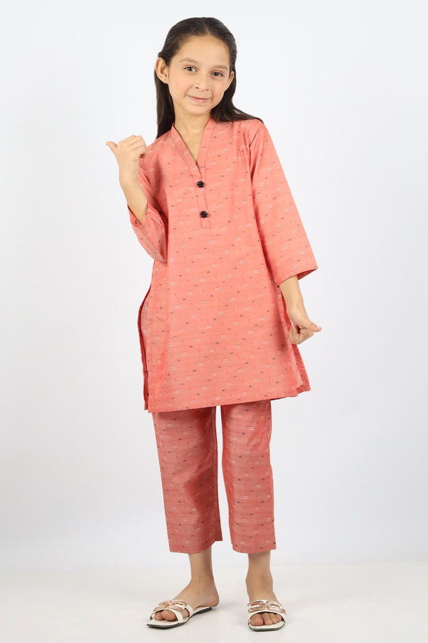 Stitched-Cotton-Jacquard-Shirt-Trouser-For-Kids-60186