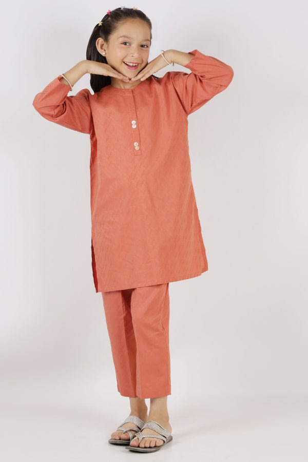 Stitched-Cotton-Jacquard-Shirt-Trouser-For-Kids-61115