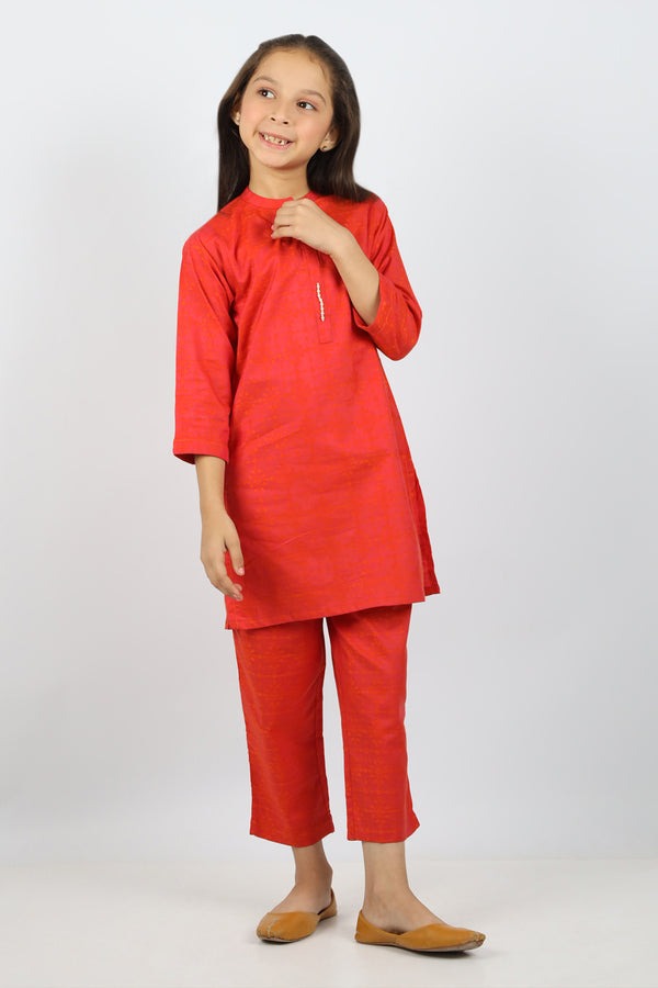 Stitched-Cotton-Jacquard-Shirt-Trouser-For-Kids-61585
