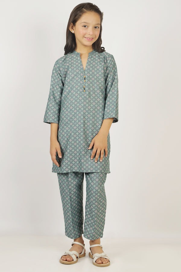 Stitched-Cotton-Jacquard-Shirt-Trouser-For-Kids-65578