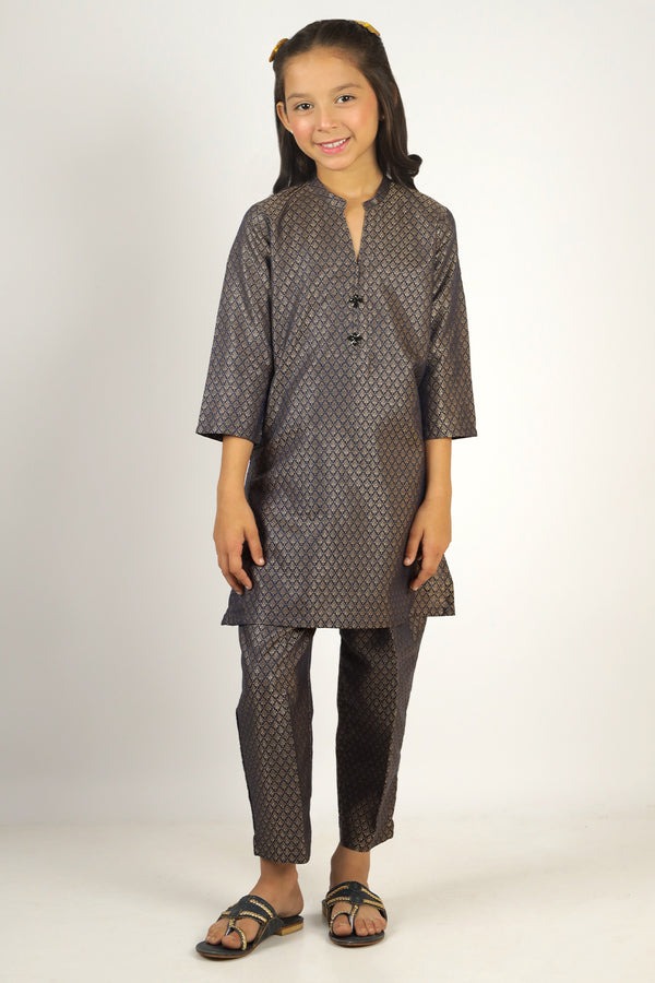 Stitched-Cotton-Jacquard-Shirt-Trouser-For-Kids-65585