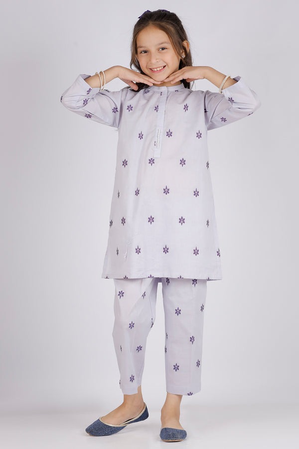 Stitched-Cotton-Jacquard-Shirt-Trouser-For-Kids-66205