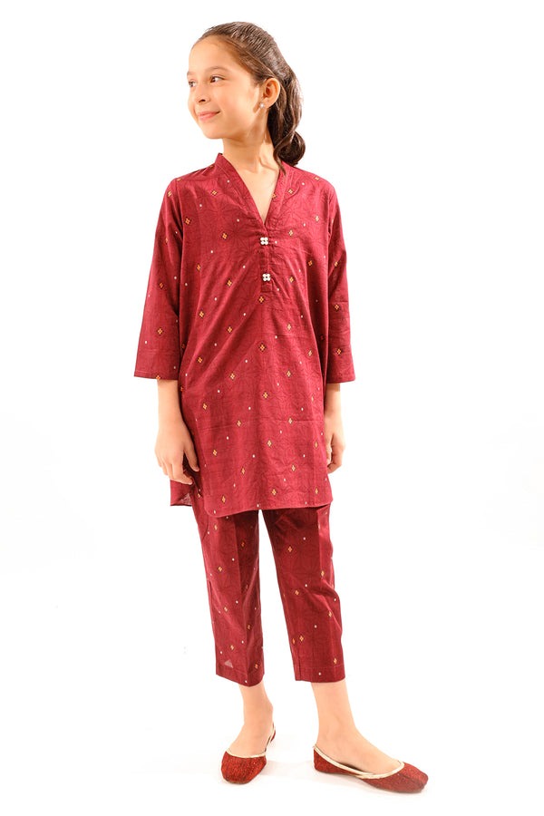 Stitched-Cotton-Jacquard-Shirt-trouser-For-Kids-93054