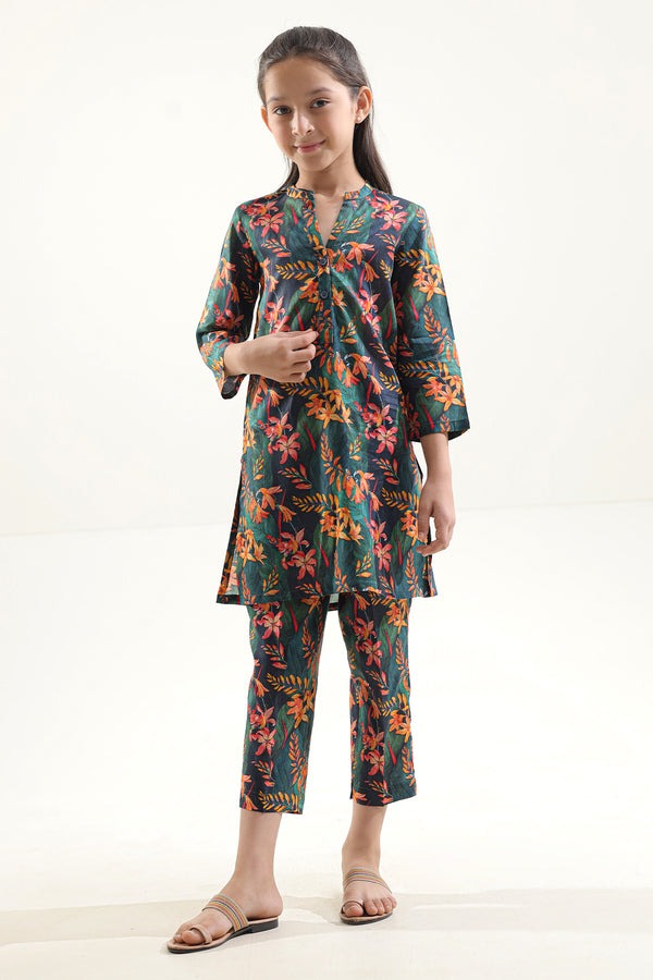 Stitched-Dobby-self-2-Piece-Shirt-Trouser-For-Kids