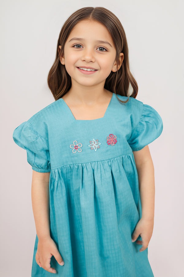 Stitched-Embroidered-Cotton-Jacquard-Smock-Frock-For-Kids