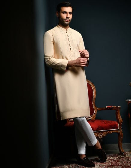 BEIGE-RAW-SILK-SPECIAL-KURTA-JJK-SP-48048
