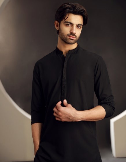 BLACK-BLENDED-KURTA-JJK-A-33039
