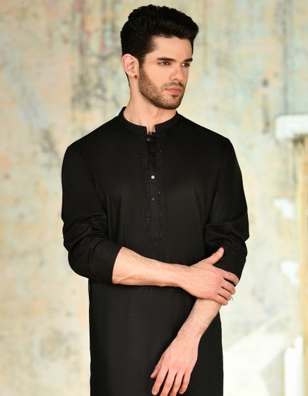 BLACK-BLENDED-KURTA-JJK-S-32931
