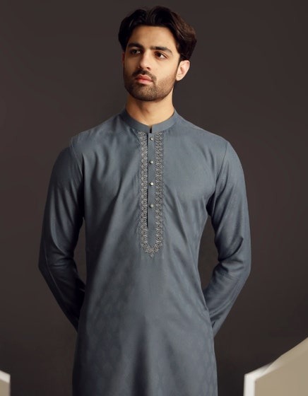 BLUISH-GREY-BLENDED-FORMAL-KURTA-JJK-A-33018
