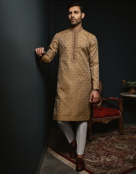 BROWN-BLENDED-SPECIAL-KURTA-JJK-SP-48001
