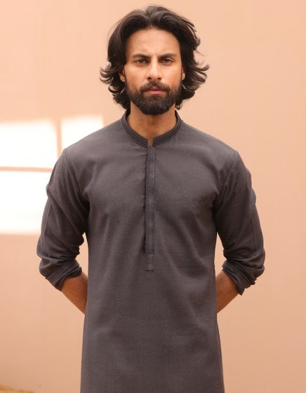 CHARCOAL-COTTON-KURTA-JJK-A-37899
