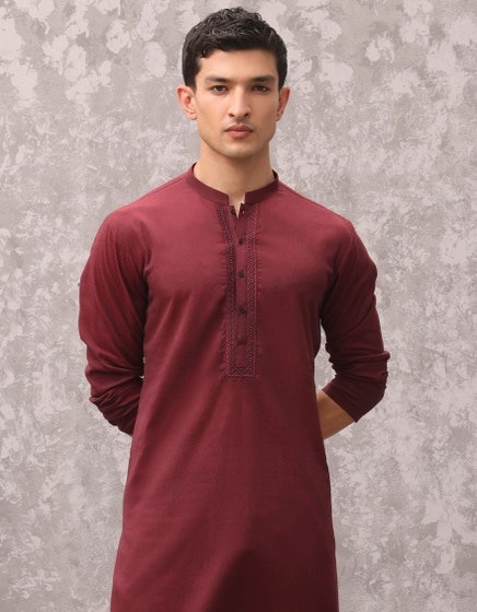 RED-COTTON-KURTA-JJK-A-37886
