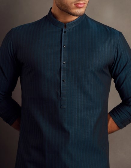 TURQUOISE-COTTON-KURTA-JJK-A-33012
