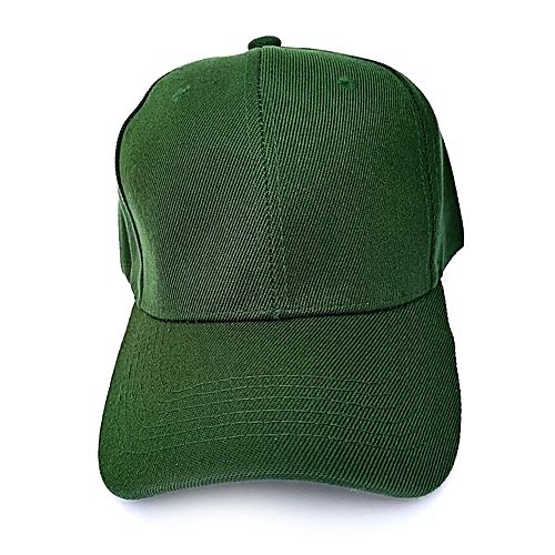 ALBATIKH STORE CAP0040 PLAIN GREEN COLOR CAP MA 126