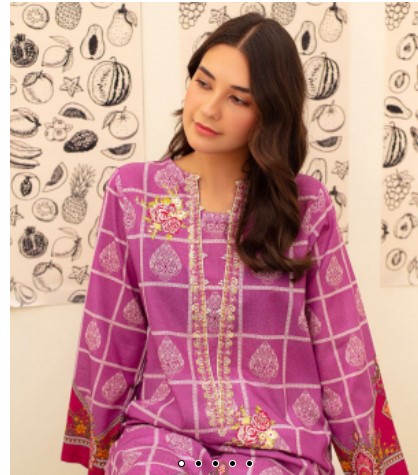 Embroidered-Kurta-Purple-Karandi-1386