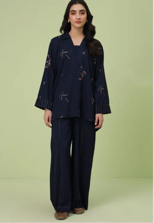 Stitched-2-Pc-Embroidered-Cottel-Co-Ord