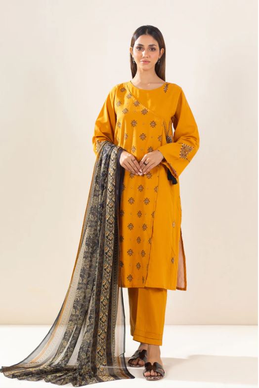 Stitched-3-Piece-Embroidered-Lawn-Textured-Slub-Suit
