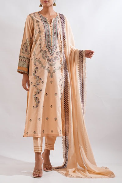 Unstitched-Embroidered-Cotton-Jacquard-3-Piece-85703