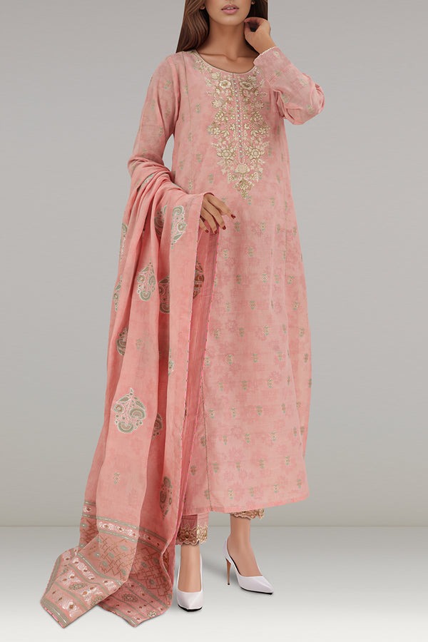 Unstitched-Embroidered-Jacquard-Cotton-Shirt-90225