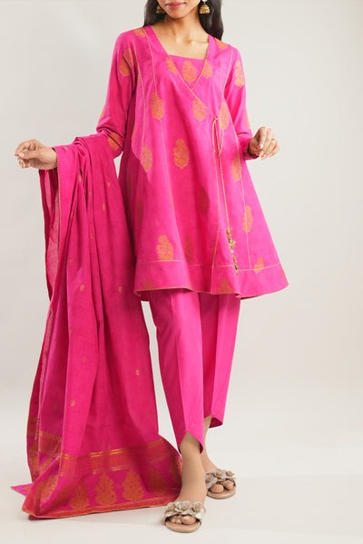 Unstitched-Jacquard-Cotton-2-Piece-Shirt-Dupatta-88126