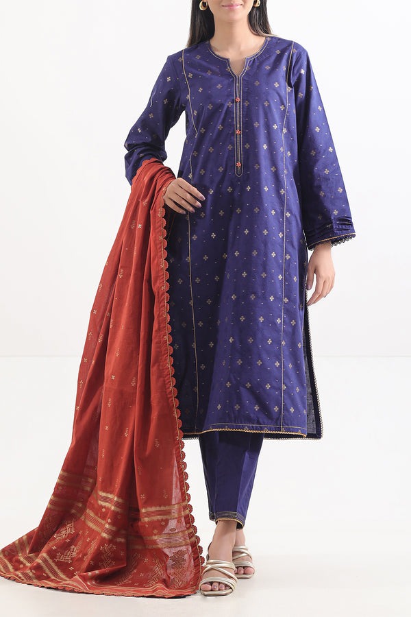 Unstitched-Jacquard-Cotton-3-Piece-92058