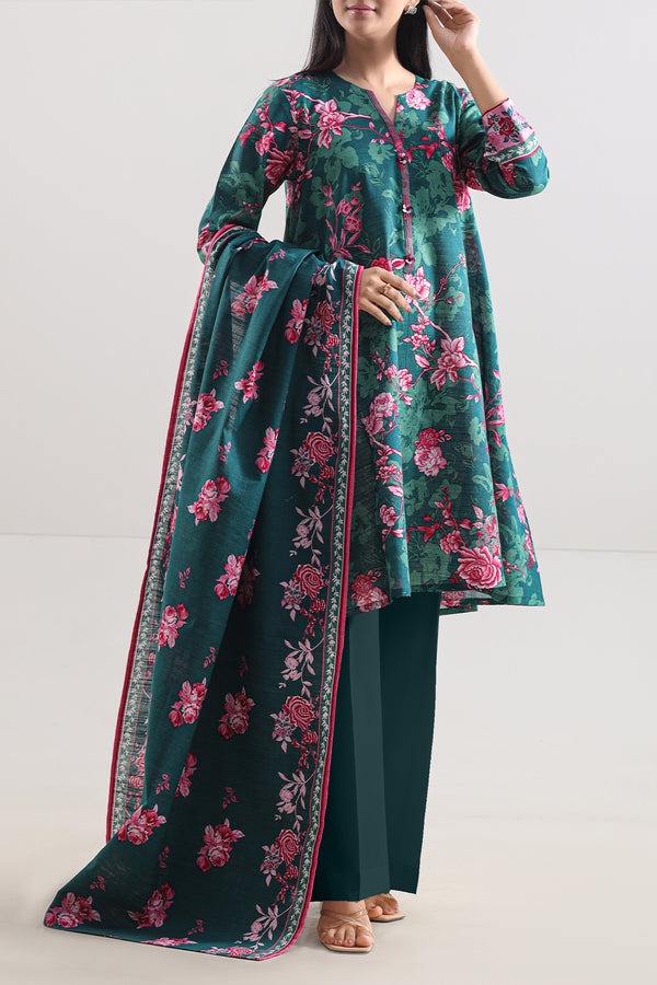 Unstitched-Printed-Cotton-Khaddar-3-Piece-114079