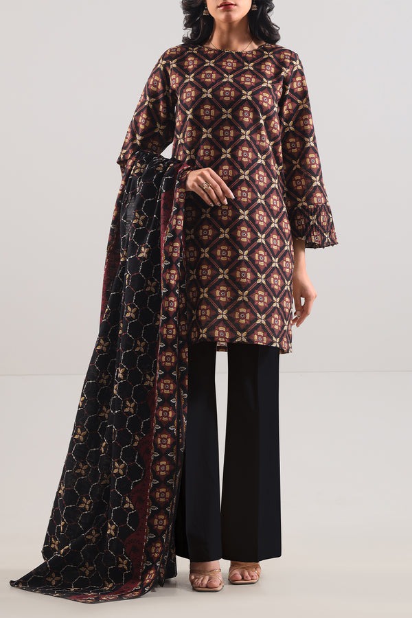 Unstitched-Printed-Cotton-Khaddar-3-Piece-114101