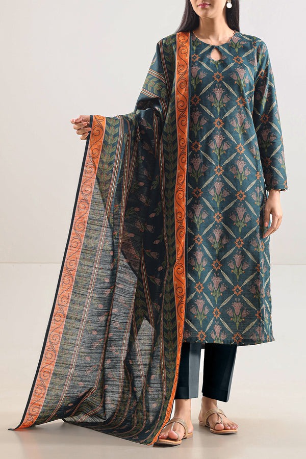Unstitched-Printed-Cotton-Khaddar-3-Piece-114104