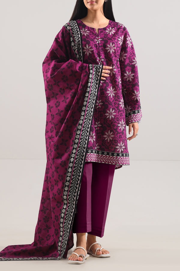 Unstitched-Printed-Cotton-Khaddar-3-Piece-114109