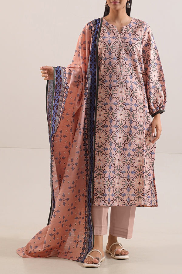 Unstitched-Printed-Cotton-Khaddar-3-Piece-114112
