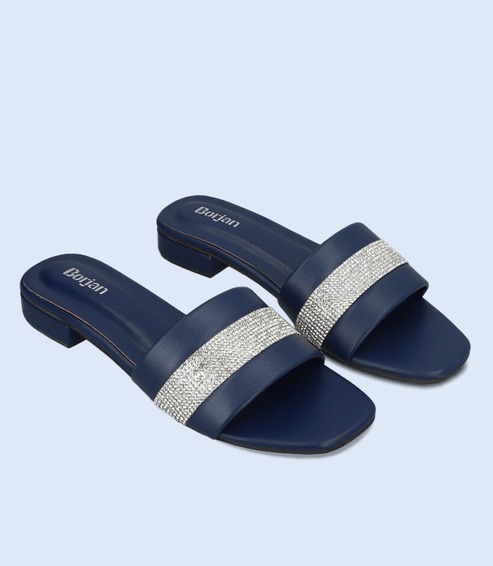 BW9339-NAVY-Women-Casual-Slippers