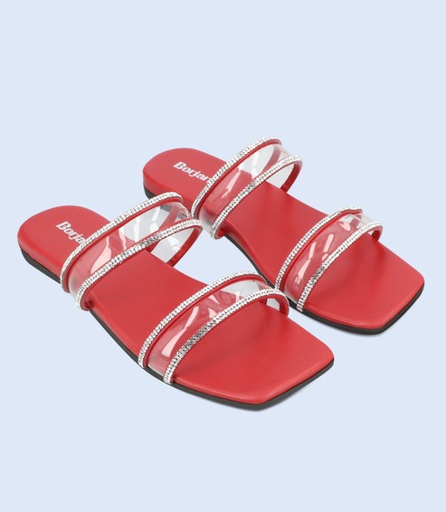 BW9650-RED-Women-Slippers