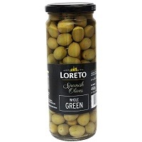 Loreto Whole Green Olives 450gm