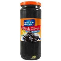 American Garden Black Olives Whole 450gm