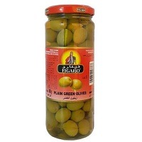 Figaro Plain Green Olives 450gm