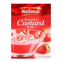 National Strawberry Custard Powder 300gm