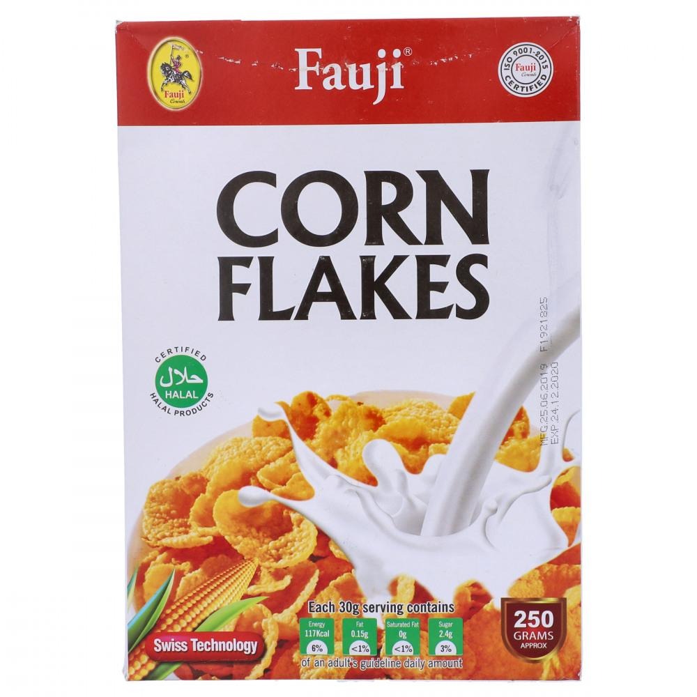 Fauji Corn Flakes Strawberry 250gm