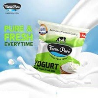 Farm Pure Yogurt Fresh Milk Pouch 500gm