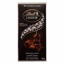 Lindt Dark Extra Negro Chocolate 100gm